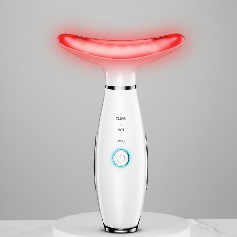 3 in 1 EMS Neck Facial Beauty Device with Thermal Neck Lifting Vibration