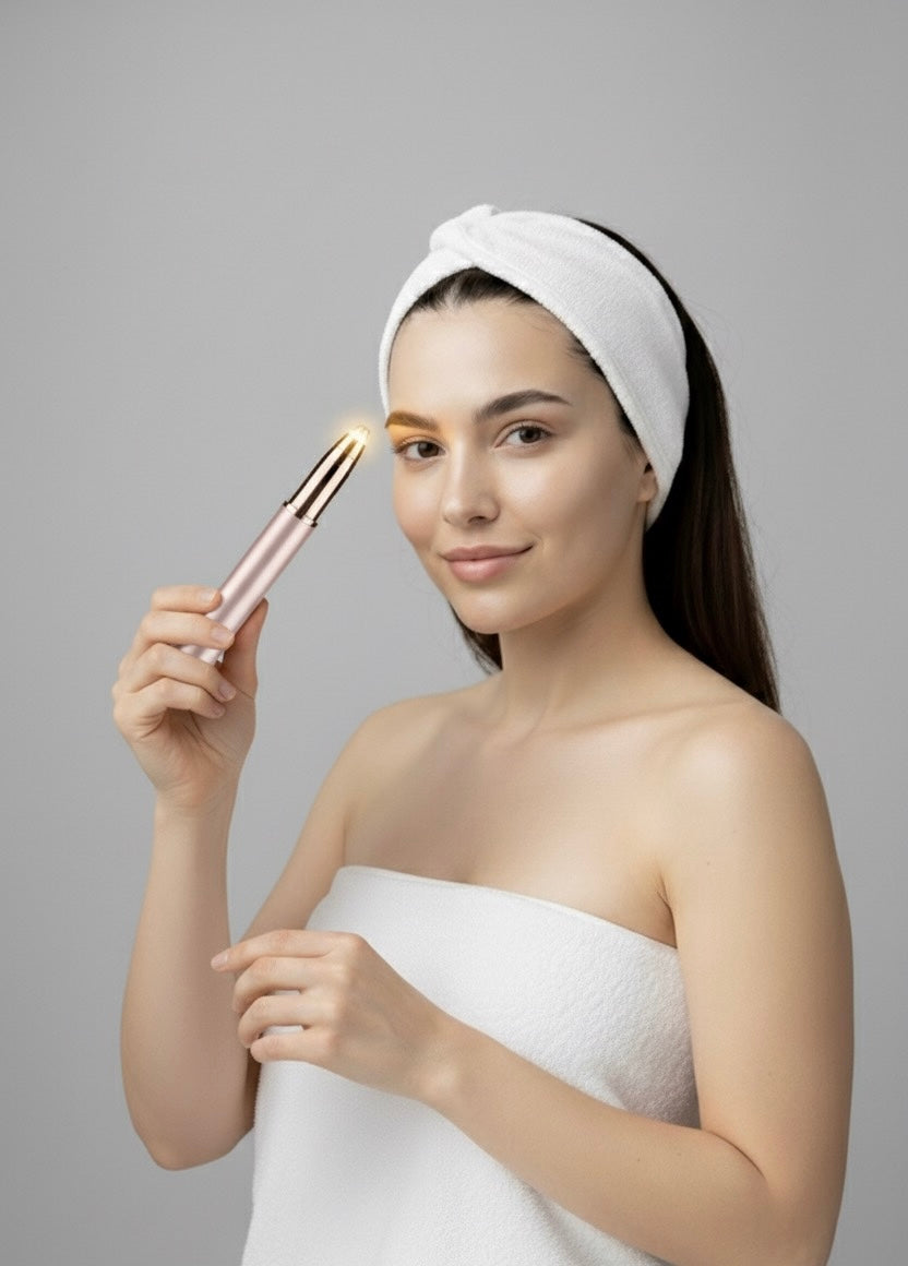 Women's Electric Eyebrow Trimmer (Champagne Color)